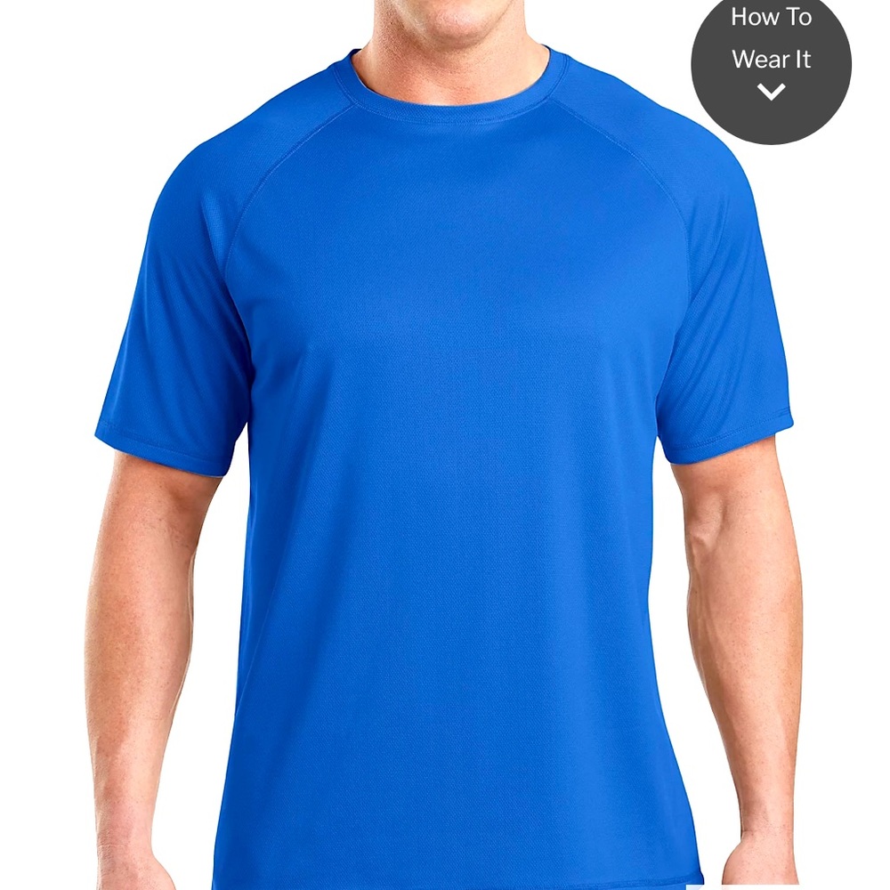 Harbor Bay royal blue swim shirt rash guard. Size 2XL